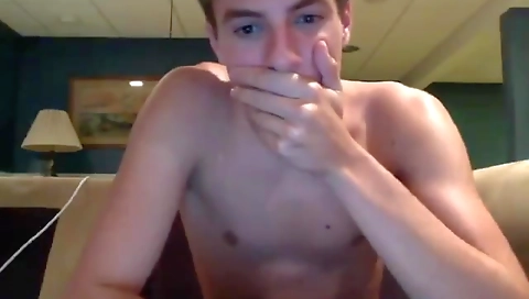 Cute coed with cum in mouth