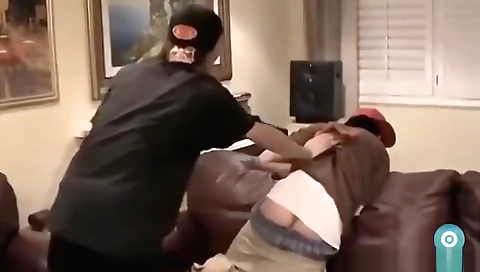 Sexy chick gets anal fucked in the kitchen
