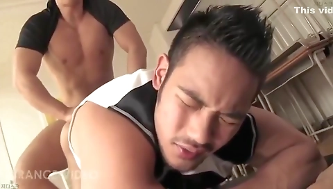 Milo asian model gets a hard anal