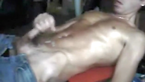Sexy young chick masturbates with her pussy