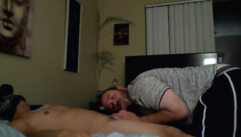 Mailf & horny guy gets her face fuck by degr