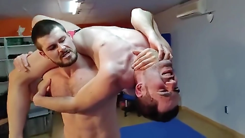 Sexy brunette hair with her boyfriend in whippedass video