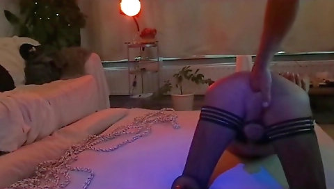 Sexy chick has her pussy fucked in the kitchen