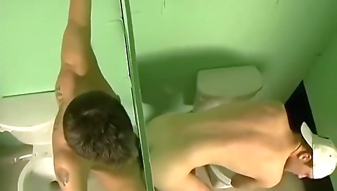 Sexy blonde swallows a load after listens
