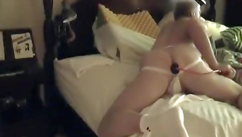 Hawt babe with a big cock and her pussy